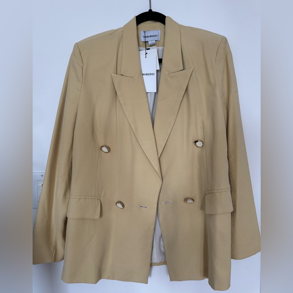 Sabina Musayev Tan Blazer